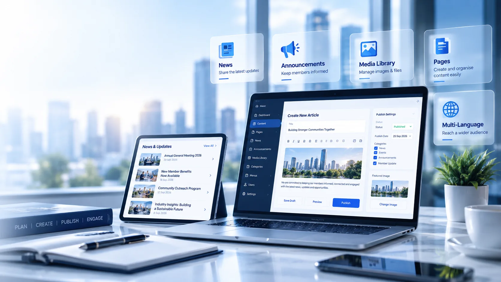 Content Management & Announcements